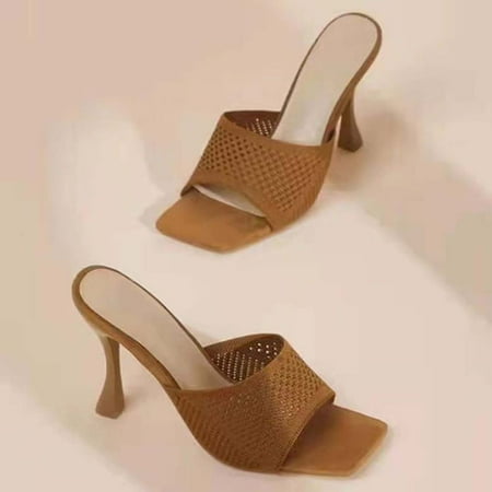 Qiaocaity Women Shoes on Clearance Up to 20% off Summer High Heel Fashion Open Toe Outwear Thin High Heel Sandals Women Brown 40
Qiaocaity Women Shoes on Clearance Up to 20% off Summer High Heel Fashion Open Toe Outwear Thin High Heel Sandals Women Brown 40