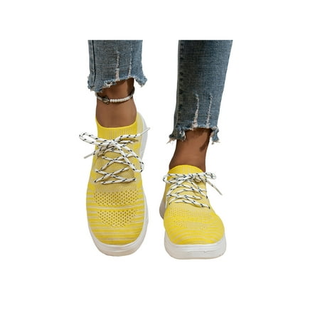 UKAP Women s Athletic Shoe Mesh Casual Sneaker Sport Sneakers Lightweight Walking Shoes Women Flats Fitness Workout Comfort Yellow 6.5
UKAP Women s Athletic Shoe Mesh Casual Sneaker Sport Sneakers Lightweight Walking Shoes Women Flats Fitness Workout Comfort Yellow 6.5