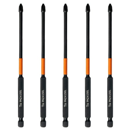 BAMILL PH2 Impact Screwdrivers Bit Magnetic Alloy Steel Cross Screwdriver Bit 25-150mm