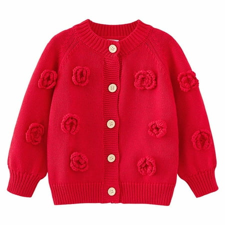 TIREOW Children s Classic Cardigan Toddler Girls Daily Outdoor Cardigan Sweater Autumn and Winter Handmade Flowers Solid Color Knitted Jacket School Fashionable Daily Pullover
TIREOW Children s Classic Cardigan Toddler Girls Daily Outdoor Cardigan Sweater Autumn and Winter Handmade Flowers Solid Color Knitted Jacket School Fashionable Daily Pullover