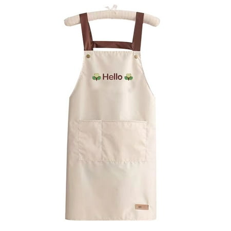 Kohagoki Apron Home Kitchen Waterproof and Oilproof Workwear summer thin dining aprons cooking apron apron dress black apron