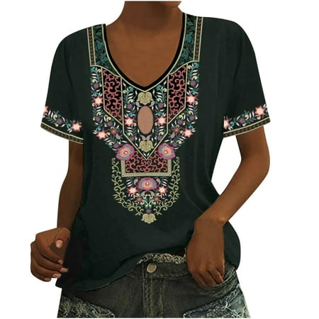 kakina CMSX Plus Size top Clearance Woman Causal V-Neck Printing Blouse Short Sleeve T-Shirt Summer Tops
kakina CMSX Plus Size top Clearance Woman Causal V-Neck Printing Blouse Short Sleeve T-Shirt Summer Tops