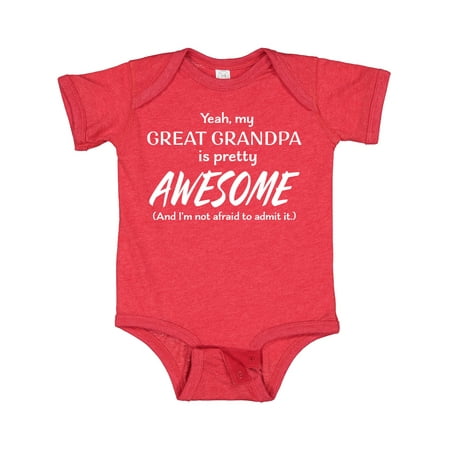 Inktastic Yeah My Great Grandpa is Pretty Awesome Gift Baby Boy or Baby Girl Bodysuit
Inktastic Yeah My Great Grandpa is Pretty Awesome Gift Baby Boy or Baby Girl Bodysuit