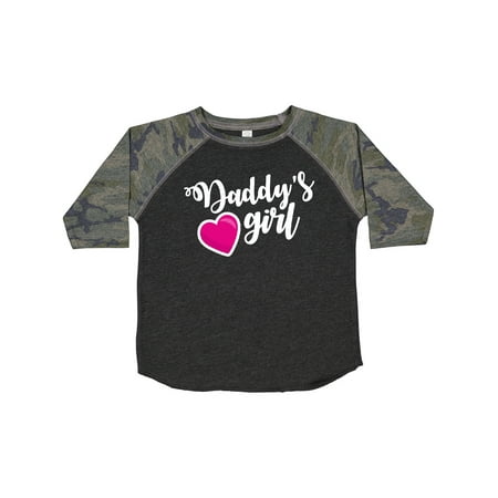 Inktastic Valentine s Day Daddy s Girl with Heart Outfit Gift Toddler Toddler Girl T-Shirt