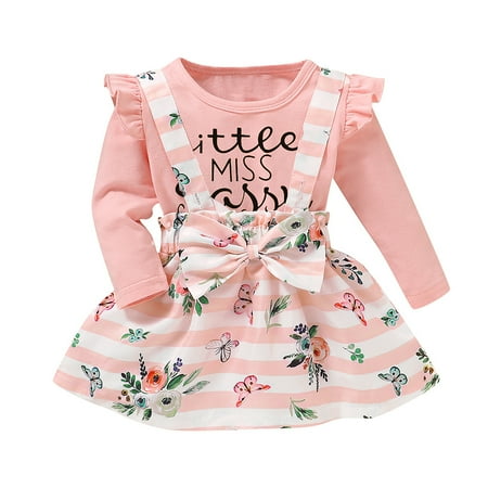 Binmer Toddler Baby Girls Letter Print Romper Bodysuit+Suspender Skirts+Headband Set
Binmer Toddler Baby Girls Letter Print Romper Bodysuit+Suspender Skirts+Headband Set