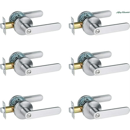 Heavy duty privacy lever door handle privacy round lever door handle left or right hand satin nickel finish suitable for bathroom and bedroom 6 pieces
Heavy duty privacy lever door handle privacy round lever door handle left or right hand satin nickel finish suitable for bathroom and bedroom 6 pieces