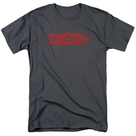 Bloodsport Classic 80s Action Sports Film Blood Spatter Logo Adult T-Shirt Tee