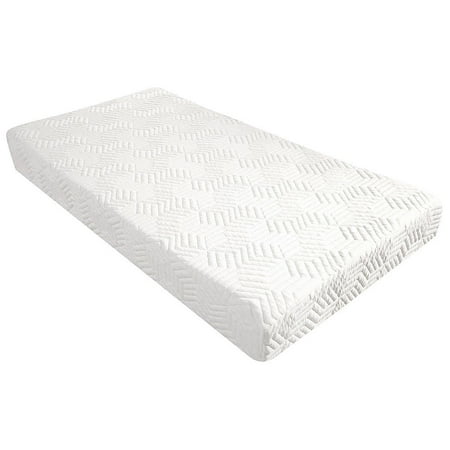 GHP 38"74"x8" White Silicon Memory Foam Sponge Spandex Mattress with 2 Pillows