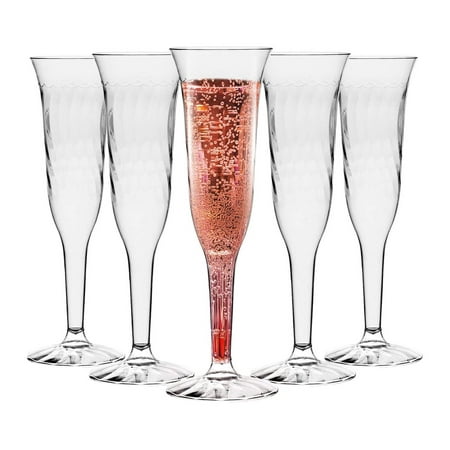 Plastic Champagne Flutes - 96 Disposable Crystal Cut Clear Champagne Glasses - 5.5oz Unbreakable Party Drinking Cocktail Wine Glass for All Occasions
Plastic Champagne Flutes - 96 Disposable Crystal Cut Clear Champagne Glasses - 5.5oz Unbreakable Party Drinking Cocktail Wine Glass for All Occasions
