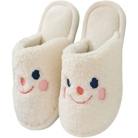CoCopeanut Women Fuzzy House Slippers Cute Smile Print Winter Warm Cozy Bedroom Slippers for Indoor Outdoor
CoCopeanut Women Fuzzy House Slippers Cute Smile Print Winter Warm Cozy Bedroom Slippers for Indoor Outdoor