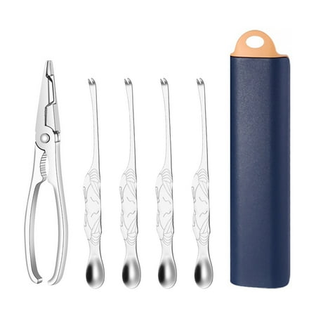 5Pcs Crab Lobster Crackers Seafood Shell Scissors Picks Eating Tools (Blue) 
5Pcs Crab Lobster Crackers Seafood Shell Scissors Picks Eating Tools (Blue)