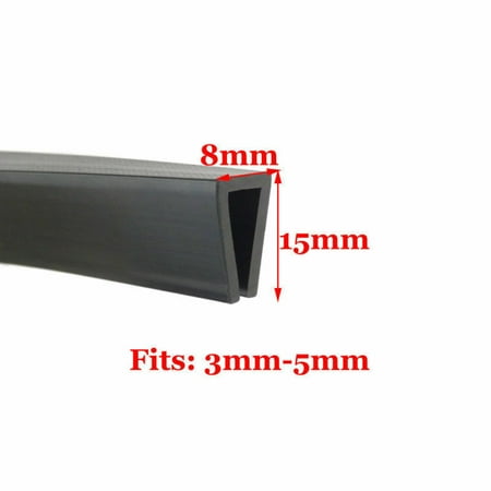 New Rubber U Channel Edging Trim Seal 0.5~13Mm Edge Protection