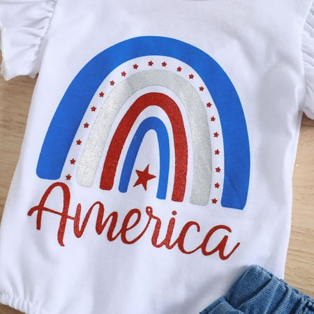 eczipvz Toddler Kids Girl 4th of July Outfit American Flag Top Shirt +Short Pant Independence Day Set Summer Clothes White
eczipvz Toddler Kids Girl 4th of July Outfit American Flag Top Shirt +Short Pant Independence Day Set Summer Clothes White