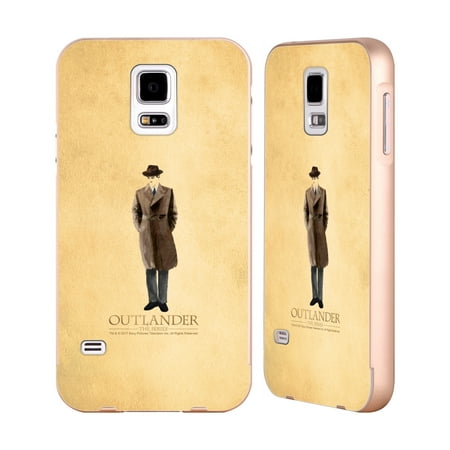OFFICIAL OUTLANDER PAINTED IMAGES GOLD ALUMINIUM BUMPER SLIDER CASE FOR SAMSUNG PHONES