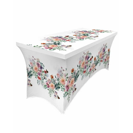 Table Cloths for 8 foot Rectangle Tables Plant Floral Leaves Butterfly Watercolor Hand Painted Style Stretch Washable Fitted Tablecloth Protector Picnic Table Cover for Event Wedding Party Banquet
Table Cloths for 8 foot Rectangle Tables Plant Floral Leaves Butterfly Watercolor Hand Painted Style Stretch Washable Fitted Tablecloth Protector Picnic Table Cover for Event Wedding Party Banquet