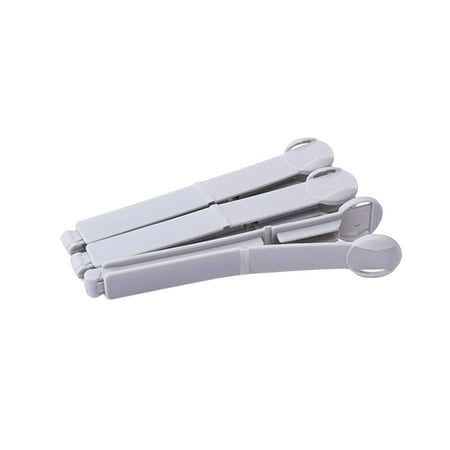 5pcs Plastic Food Bag Clips Snacks Sealing Clip Fresh-Keeping Clamp Sealer for Kitchen Home Dormitory (Grey)
5pcs Plastic Food Bag Clips Snacks Sealing Clip Fresh-Keeping Clamp Sealer for Kitchen Home Dormitory (Grey)