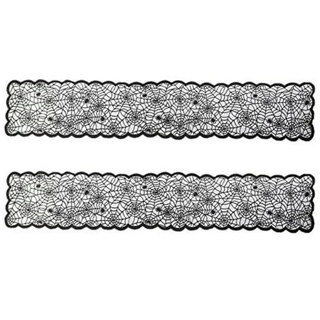 NUOLUX 2 Pcs 33x182cm Halloween Tablecloth Warp Knitted Lace Ghost Web Table Runner Rectangular Table Cover Halloween Party Horror Dress Up Table Decor (Black)
NUOLUX 2 Pcs 33x182cm Halloween Tablecloth Warp Knitted Lace Ghost Web Table Runner Rectangular Table Cover Halloween Party Horror Dress Up Table Decor (Black)
