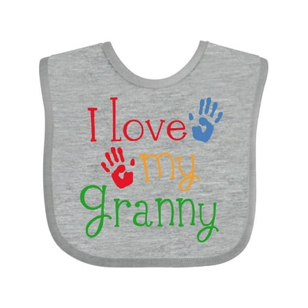 Inktastic I Love My Granny Gift Baby Boy or Baby Girl Bib