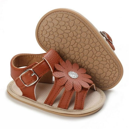 Baby Girls Flower Sandals Newborn Soft Anti-Slip Sole Gladiator Sandals PU Leather First Walking Shoes 0-18 Months
Baby Girls Flower Sandals Newborn Soft Anti-Slip Sole Gladiator Sandals PU Leather First Walking Shoes 0-18 Months
