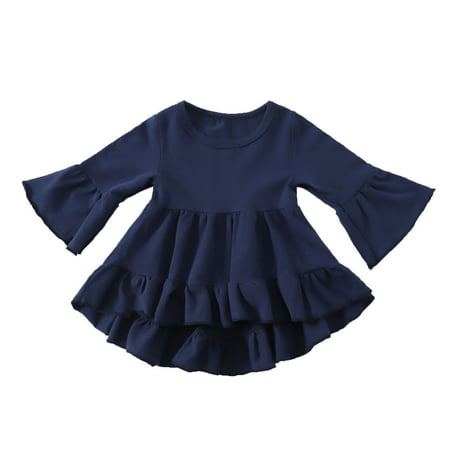 Baby Girls Dress Autumn Solid Color Cotton Long Sleeve Ruffle Trim Princess Toddler Cute Cartoon Soft Trendy Spring Summer Casual Gifts To Child Girls Clothes
Baby Girls Dress Autumn Solid Color Cotton Long Sleeve Ruffle Trim Princess Toddler Cute Cartoon Soft Trendy Spring Summer Casual Gifts To Child Girls Clothes