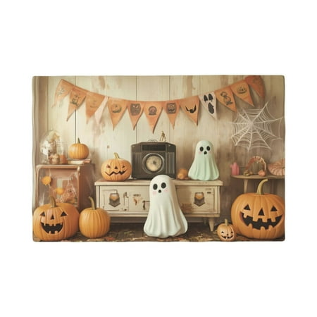 Placemats Set of 4 halloween cute ghost pumpkin (2) Place mats for Dining Table Indoor/Outdoor Cute Heat Resistant Washable Table Mats(18 x 12 )
Placemats Set of 4 halloween cute ghost pumpkin (2) Place mats for Dining Table Indoor/Outdoor Cute Heat Resistant Washable Table Mats(18 x 12 )
