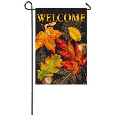 Evergreen Flag & Garden Autumn Leaves 2-Sided Polyester 1'6 x 1 ft. Garden Flag