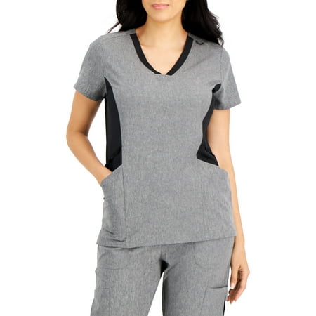 Hanes ComfortFit Stretch Women s and Women s Plus Vneck Rib Scrub Top