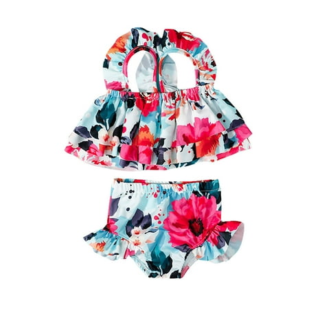 EYIIYE Infant Baby Girls Sleeveless Ruffle Bikini Top + Swimming Bottoms Swimsuit Set 1-5 Years
EYIIYE Infant Baby Girls Sleeveless Ruffle Bikini Top + Swimming Bottoms Swimsuit Set 1-5 Years