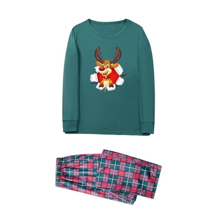 Christmas Gifts Matching Family Pajamas Sets For Christmas Deer Top And Plaid Pants Homewear For Mom Imitation cotton A
Christmas Gifts Matching Family Pajamas Sets For Christmas Deer Top And Plaid Pants Homewear For Mom Imitation cotton A