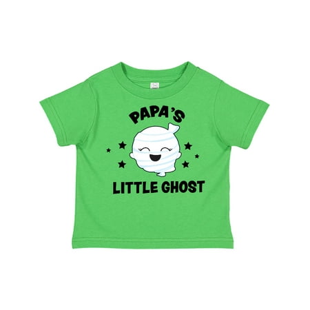 Inktastic Cute Papa s Little Ghost with Stars Gift Toddler Toddler Girl T-Shirt