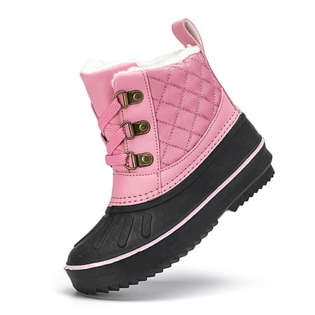 

LLG kids Snow Boots Boys Girls Shoes Winter Waterproof Outdoor Children s Duck Boots Toddler Hunting Shoes Big Kids