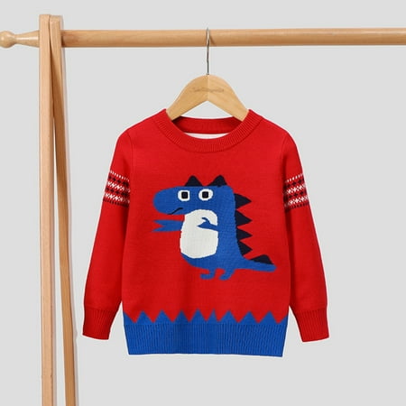 Child Sweater Toddler Boys Girls Cartoon Dinasour Prints Long Sleeve Warm Knitted Pullover Knitwear Tops Coat
Child Sweater Toddler Boys Girls Cartoon Dinasour Prints Long Sleeve Warm Knitted Pullover Knitwear Tops Coat