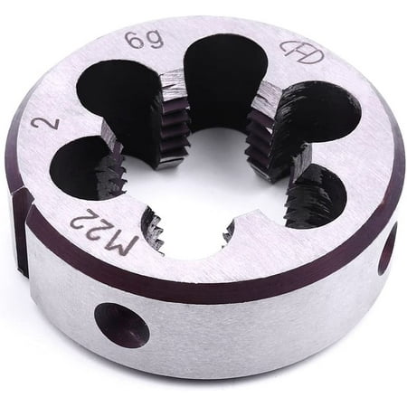 Atoplee 1pc M22 X 2mm Metric Hand Thread Die