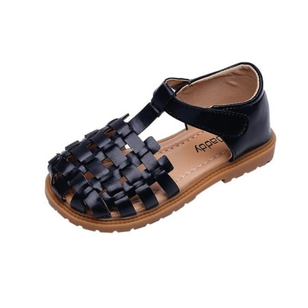 Tengma Toddler Sandals Girls Sandals Open Toe Mesh Weaving Design Sandals Flat Sandals Summer Dress Shoes Casual Beach Shoes Kid Shoes (Black Size: 31)
Tengma Toddler Sandals Girls Sandals Open Toe Mesh Weaving Design Sandals Flat Sandals Summer Dress Shoes Casual Beach Shoes Kid Shoes (Black Size: 31)