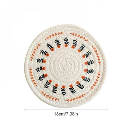 Light luxury Nordic woven heat insulation pad dining table mat cotton printed placemat plate mat coaster cotton rope newstyle Clearance
Light luxury Nordic woven heat insulation pad dining table mat cotton printed placemat plate mat coaster cotton rope newstyle Clearance