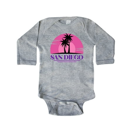 Inktastic San Diego California Beach Souvenir Gift Baby Girl Long Sleeve Bodysuit