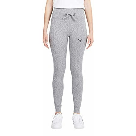 PUMA Womens Midweight Drawstring Jogger Leggings with Side Pocket Size: M, Color: Gray