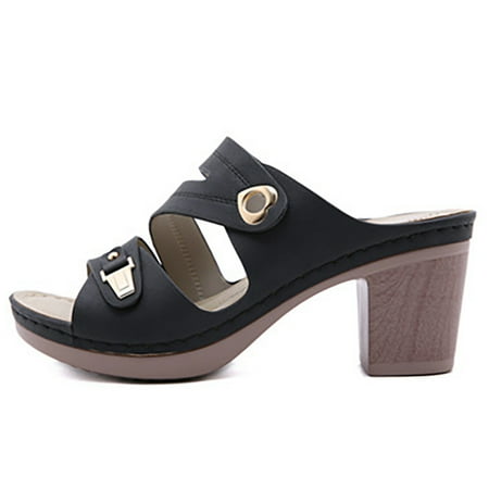 Cathalem Women’s New European And American Crossborder High Heeled Large Sized Comfortable Sandals Dress Sandals for Women Wide Black 9
Cathalem Women’s New European And American Crossborder High Heeled Large Sized Comfortable Sandals Dress Sandals for Women Wide Black 9