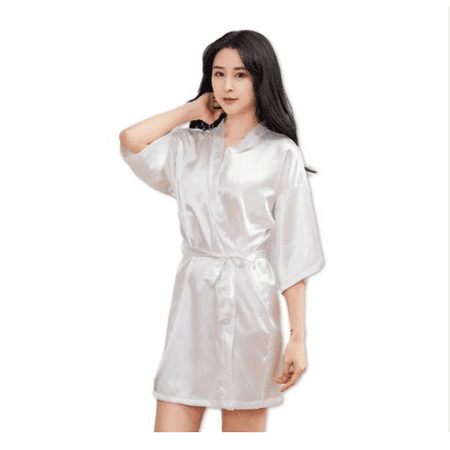 Batas Para Novias Damas Sin Bordado Pijamas Dama Satin