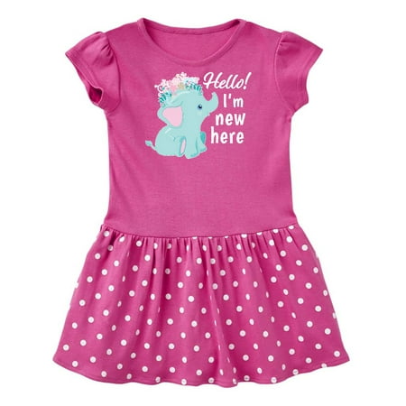 Inktastic Hello I m New Here with Cute Baby Elephant with Flower Crown Gift Baby Girl Dress
Inktastic Hello I m New Here with Cute Baby Elephant with Flower Crown Gift Baby Girl Dress