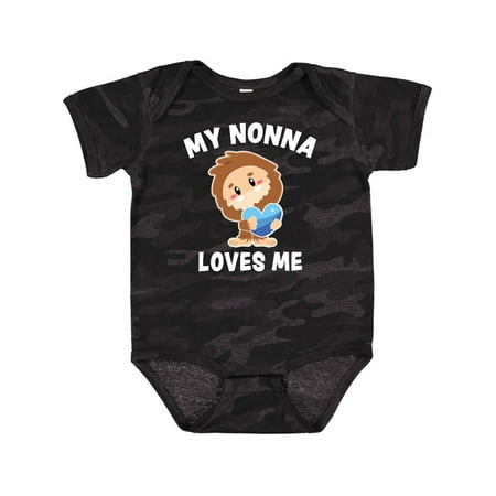 Inktastic Cute Bigfoot My Nonna Loves Me Gift Baby Boy Bodysuit