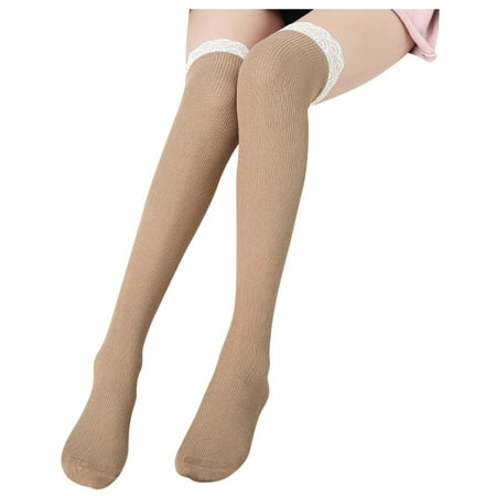 Follure Womens Thigh High Socks Solid Knit Sock Lace Splice Stocking Long High Stocks
Follure Womens Thigh High Socks Solid Knit Sock Lace Splice Stocking Long High Stocks