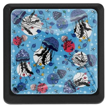 Ownta Square with Screws 3 Pcs for Cupboard Dressing Table Bookcase Drawer Pull Handle Cabinet Door Knobs Marine Jellyfish Pattern Underwater
Ownta Square with Screws 3 Pcs for Cupboard Dressing Table Bookcase Drawer Pull Handle Cabinet Door Knobs Marine Jellyfish Pattern Underwater