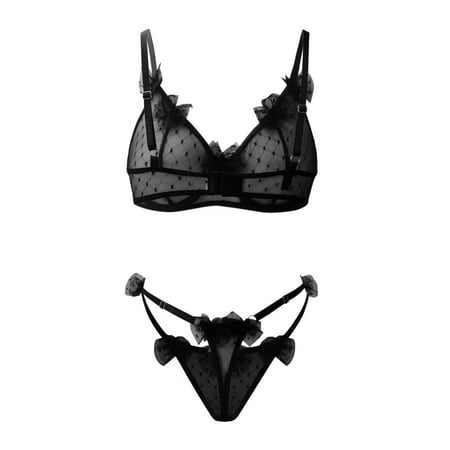 B91xZ Lingerie For Women Women s Ultra Thin Lace Mesh See Through Butterfly Sling Strap Underwire 1/4 Cup Bra Lingerie plus Size Black L
B91xZ Lingerie For Women Women s Ultra Thin Lace Mesh See Through Butterfly Sling Strap Underwire 1/4 Cup Bra Lingerie plus Size Black L