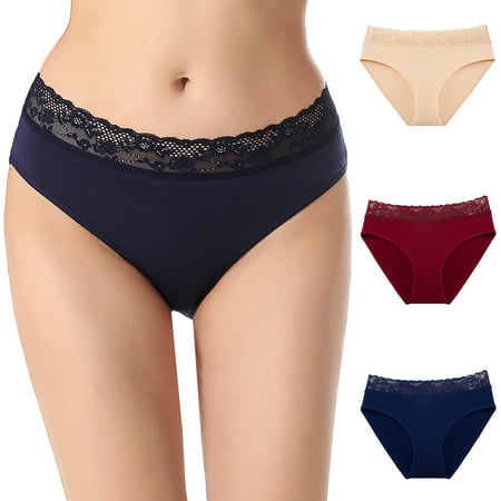 YELLOR ROBIN Women s Bikinis with Wide Lace Waistband High Cut Underwear Cotton Panties Mid Rise Assorted Color Pack of 3 Size XXL
YELLOR ROBIN Women s Bikinis with Wide Lace Waistband High Cut Underwear Cotton Panties Mid Rise Assorted Color Pack of 3 Size XXL