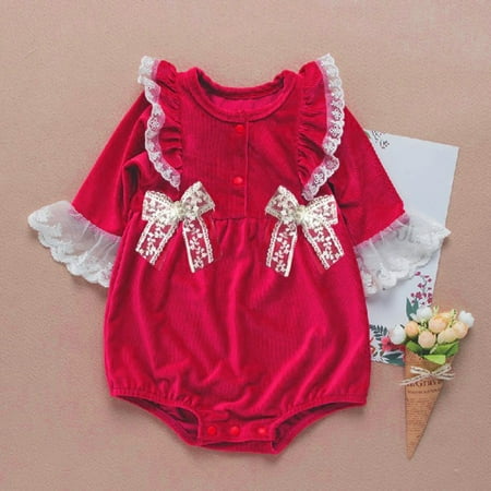 Yubatuo Newborn Kids Baby Girl Long Sleeves Lace Printing Color Ha Yi Red 66
Yubatuo Newborn Kids Baby Girl Long Sleeves Lace Printing Color Ha Yi Red 66