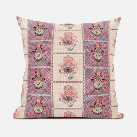 Amrita Sen Designs CAPL822FSDS-BL-20x20 20 x 20 in. Hamsa Hand Paisley Duo Suede Blown & Closed Pillow - Beige & Red
Amrita Sen Designs CAPL822FSDS-BL-20x20 20 x 20 in. Hamsa Hand Paisley Duo Suede Blown & Closed Pillow - Beige & Red