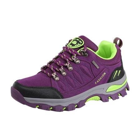 

Deals of The Day Clearance Dvkptbk Sneakers for Women Women Outdoor Sports Climbing Hiking Shoes Waterproof Trekking Sneakers Purple 7.5