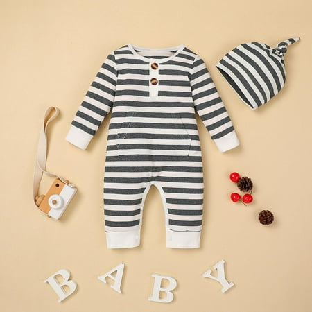 Simplmasygenix Children s Day Baby Romper Clearance Newborn Boys Girls Stripe Cotton Jumpsuit Long Sleeve Bodysuit Hooded Pocket Romper With Hat
Simplmasygenix Children s Day Baby Romper Clearance Newborn Boys Girls Stripe Cotton Jumpsuit Long Sleeve Bodysuit Hooded Pocket Romper With Hat