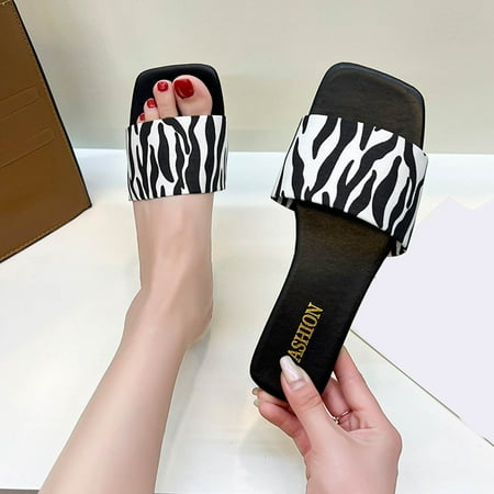 NEGJ Fashion Summer Women Slippers Flat Open Toe Plaid Striped Pattern Casual Lightweight
NEGJ Fashion Summer Women Slippers Flat Open Toe Plaid Striped Pattern Casual Lightweight